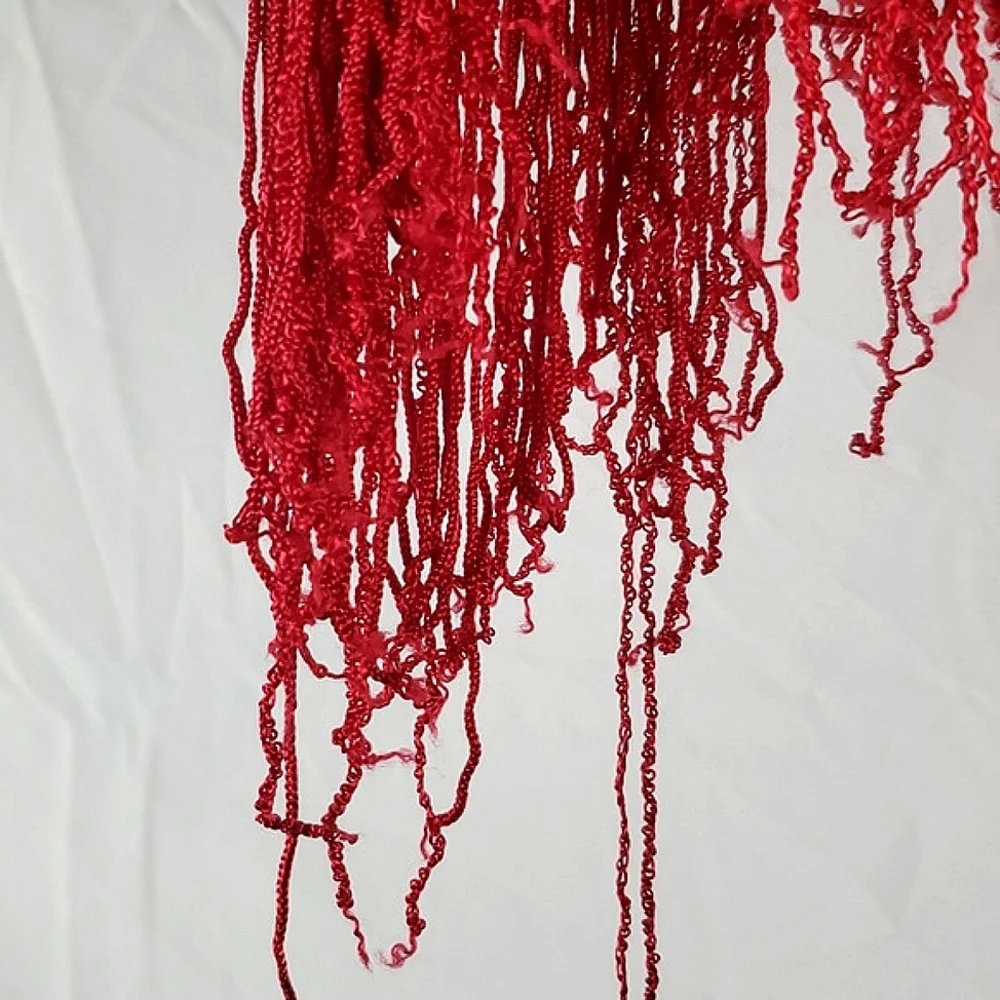 Vintage Red Fringe‎ Matching Boudoir Set